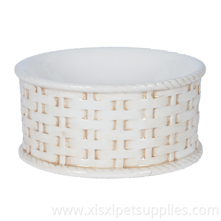 Wholesale Customizable Eco-friendly Ceramic Pet Food Bowl